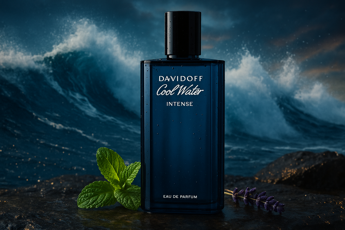 Davidoff Cool Water Intense with marine background