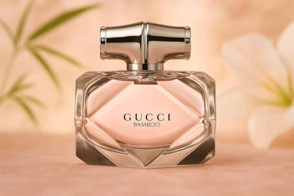 Generated Gucci Bamboo perfume with new background
