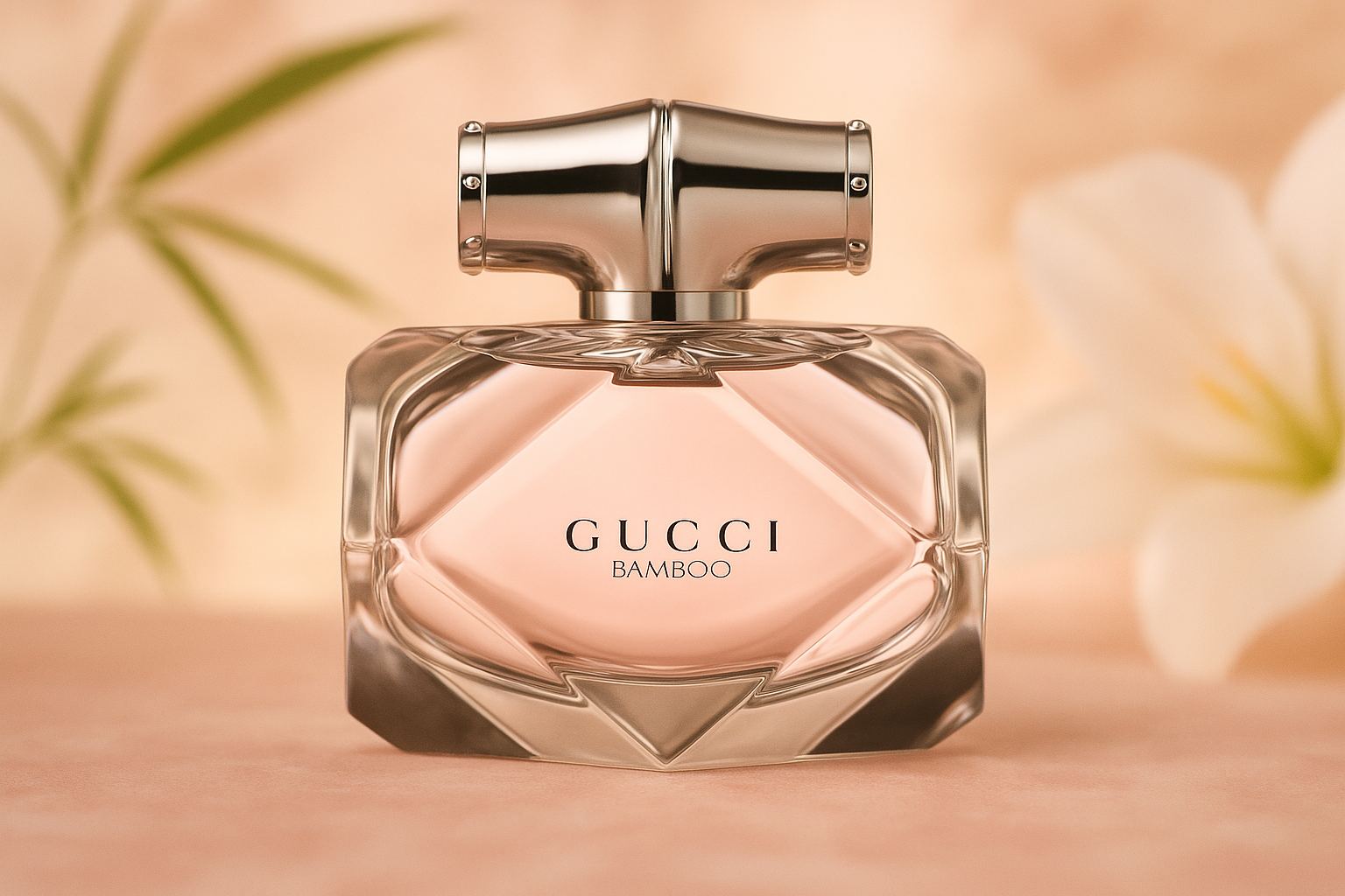Generated Gucci Bamboo perfume with new background