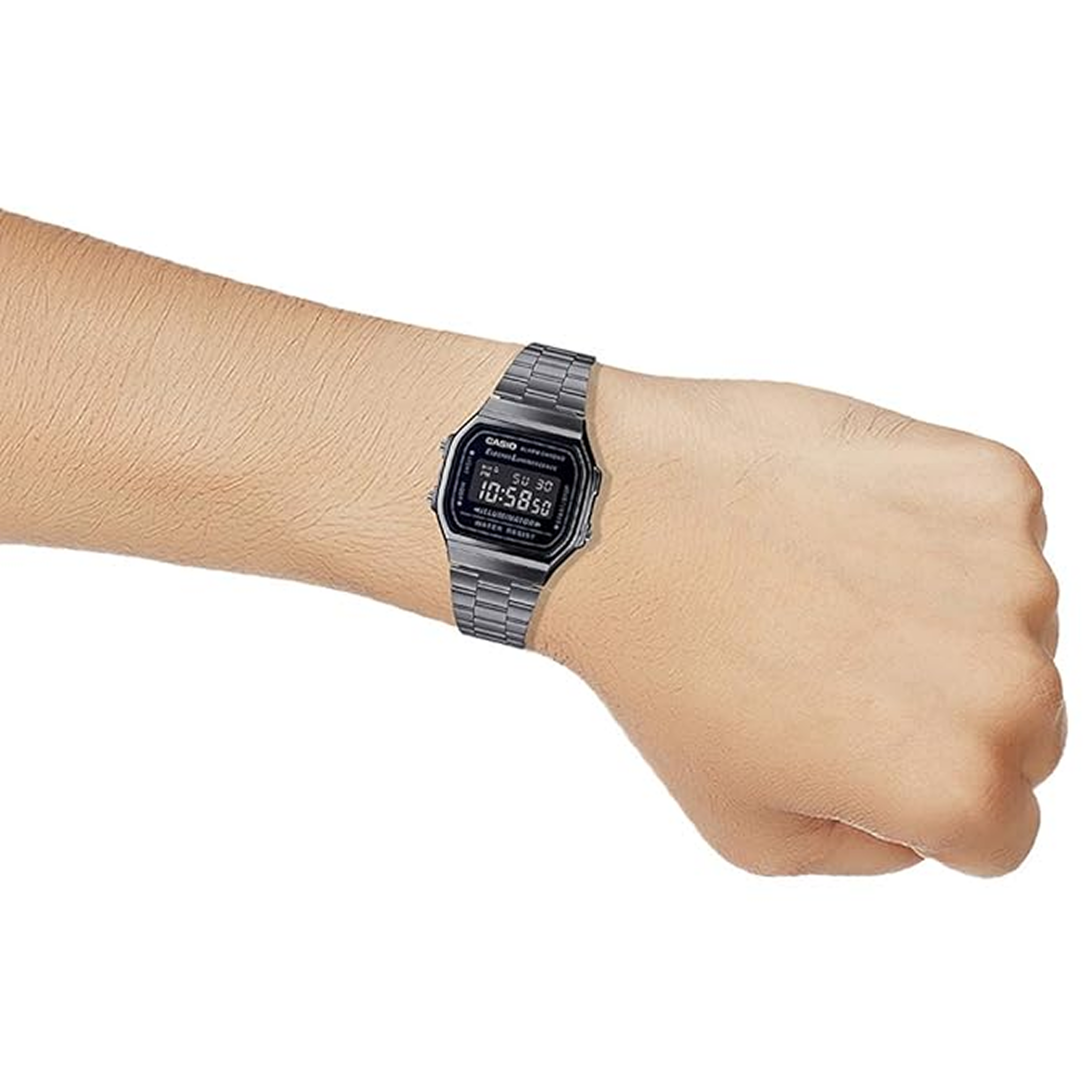 Cassiio Black Digital Watch – Illuminator, Alarm, Chronograph, Water Resistant ChronoMist