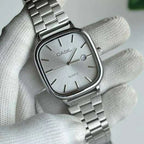 Cassio Quartz Watch Vintage Pearl Silver ChronoMist