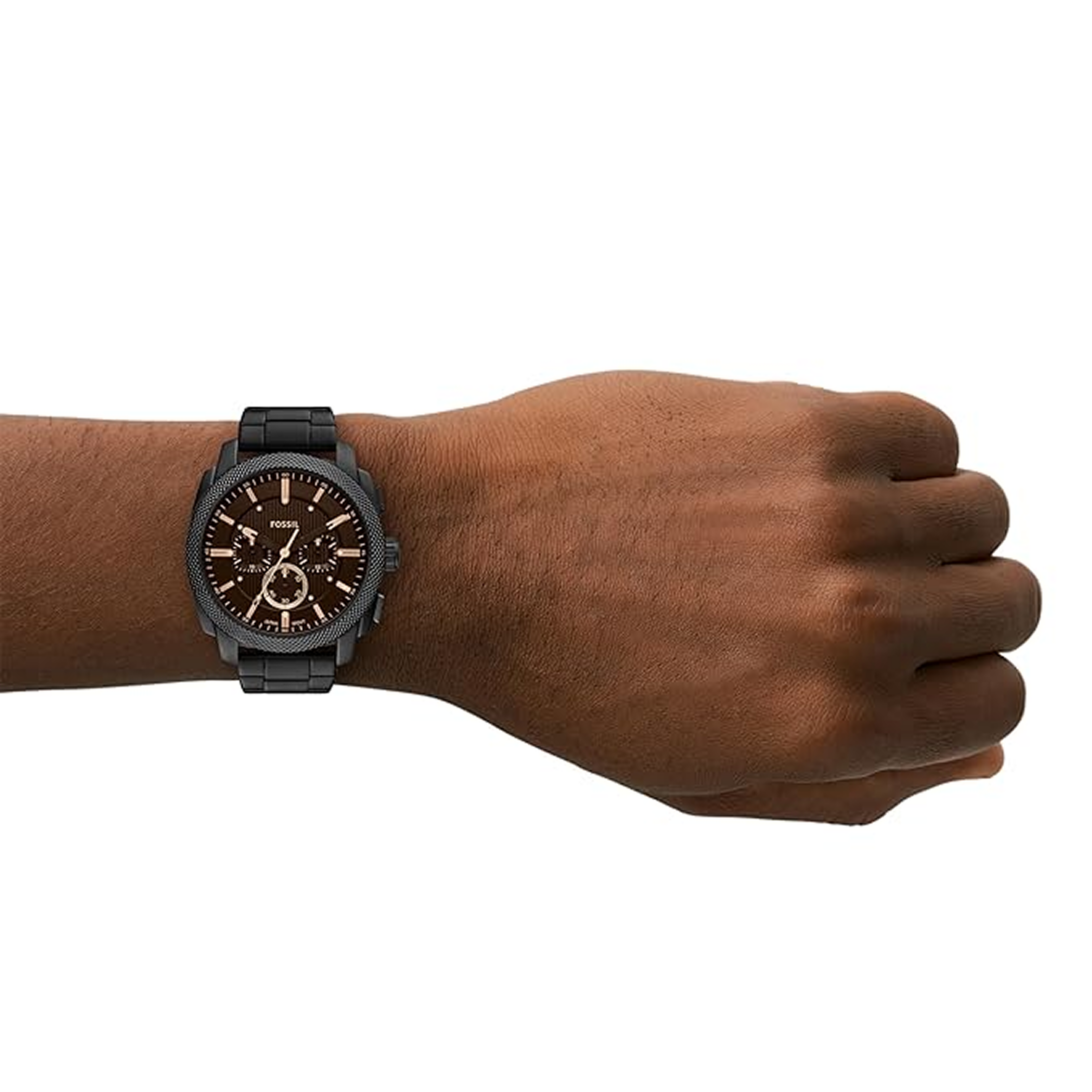 Foossiil Men Brown Dial Chronograph Watch ChronoMist