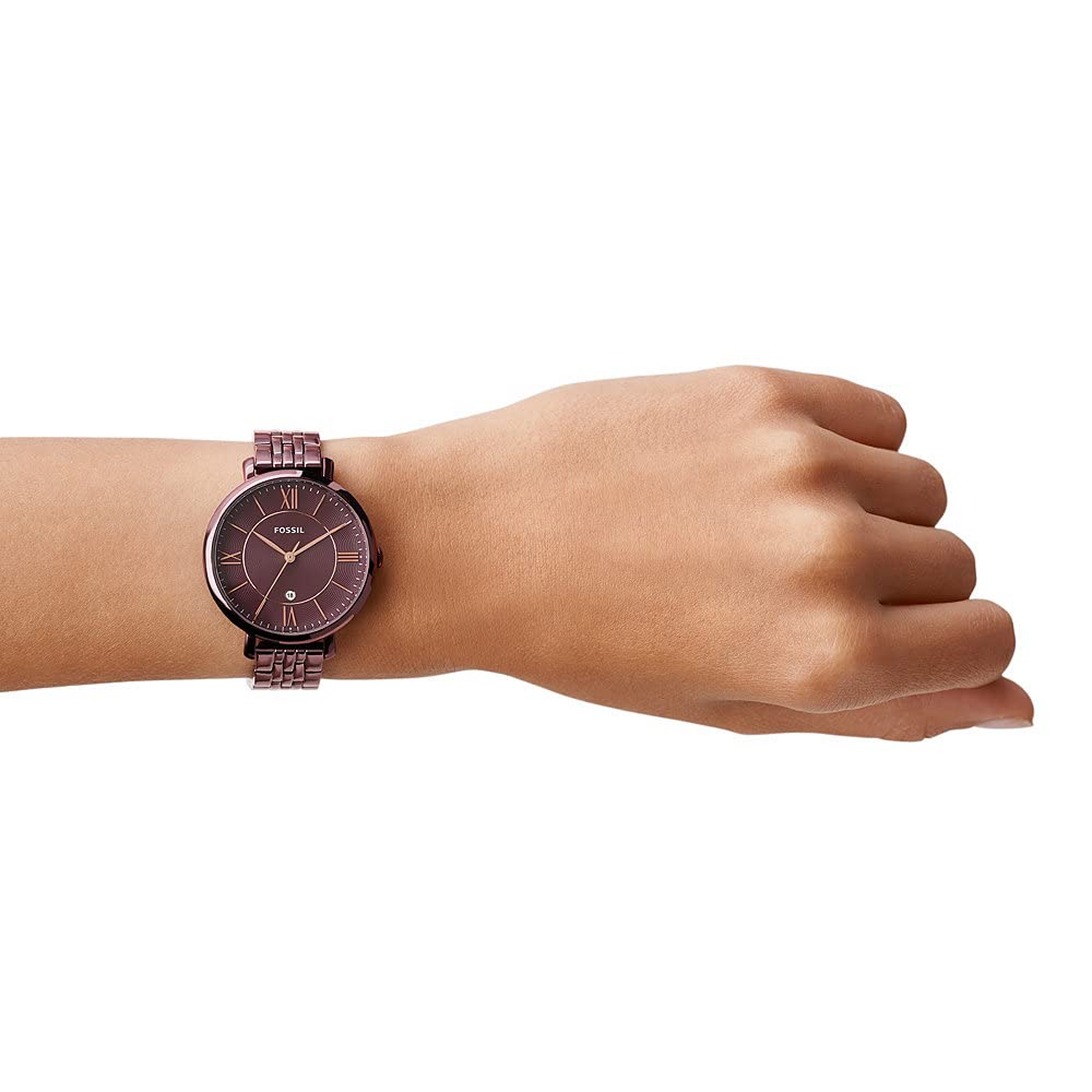 Foossiil Jacqueline Brown Dial Brown Steel Strap Watch for Women ChronoMist