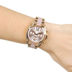 Michaeel Koorrs Analog Rose Dial Women's Watch ChronoMist