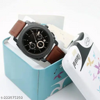 fossiiill Machine Chronograph Brown Leather Watch ChronoMist