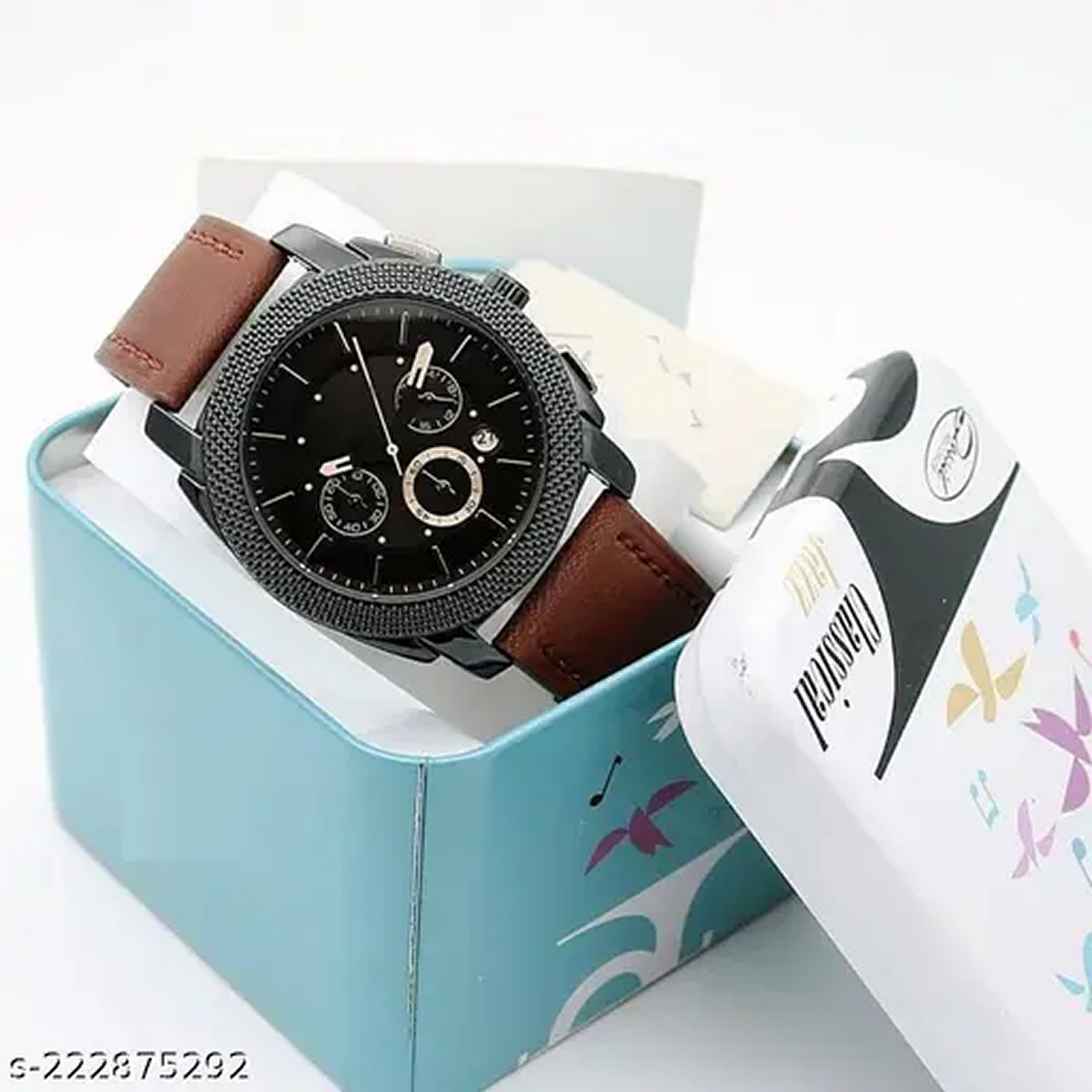 fossiiill Machine Chronograph Brown Leather Watch ChronoMist