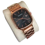 Cassiio Quartz Black Dial Rose Gold Watch – Sleek Modern Classic ChronoMist
