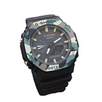 Cassiio G-Shhoock Camouflage Bezel Analog-Digital Watch – Military Black, 200M Water Resistant ChronoMist