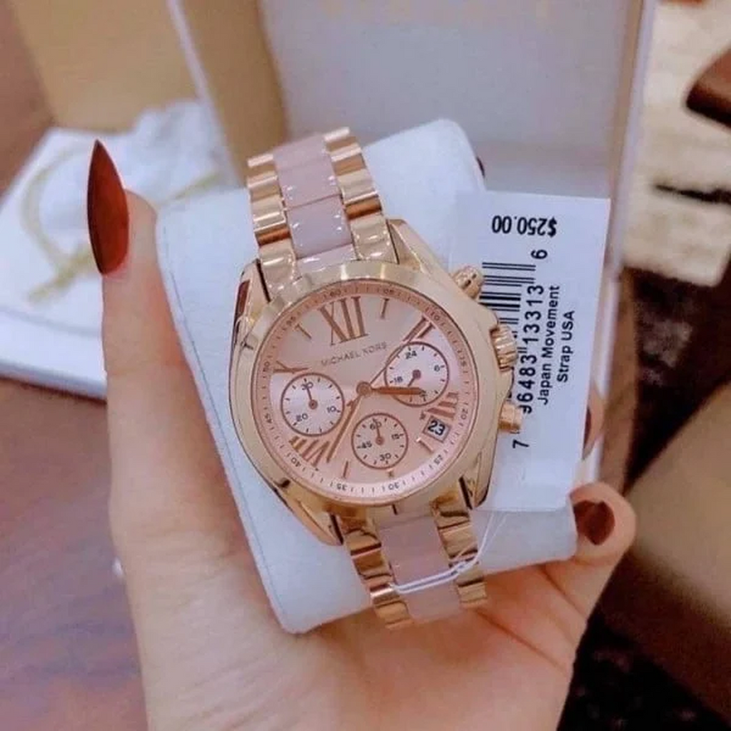 Michaeel Koorrs Analog Rose Dial Women's Watch ChronoMist